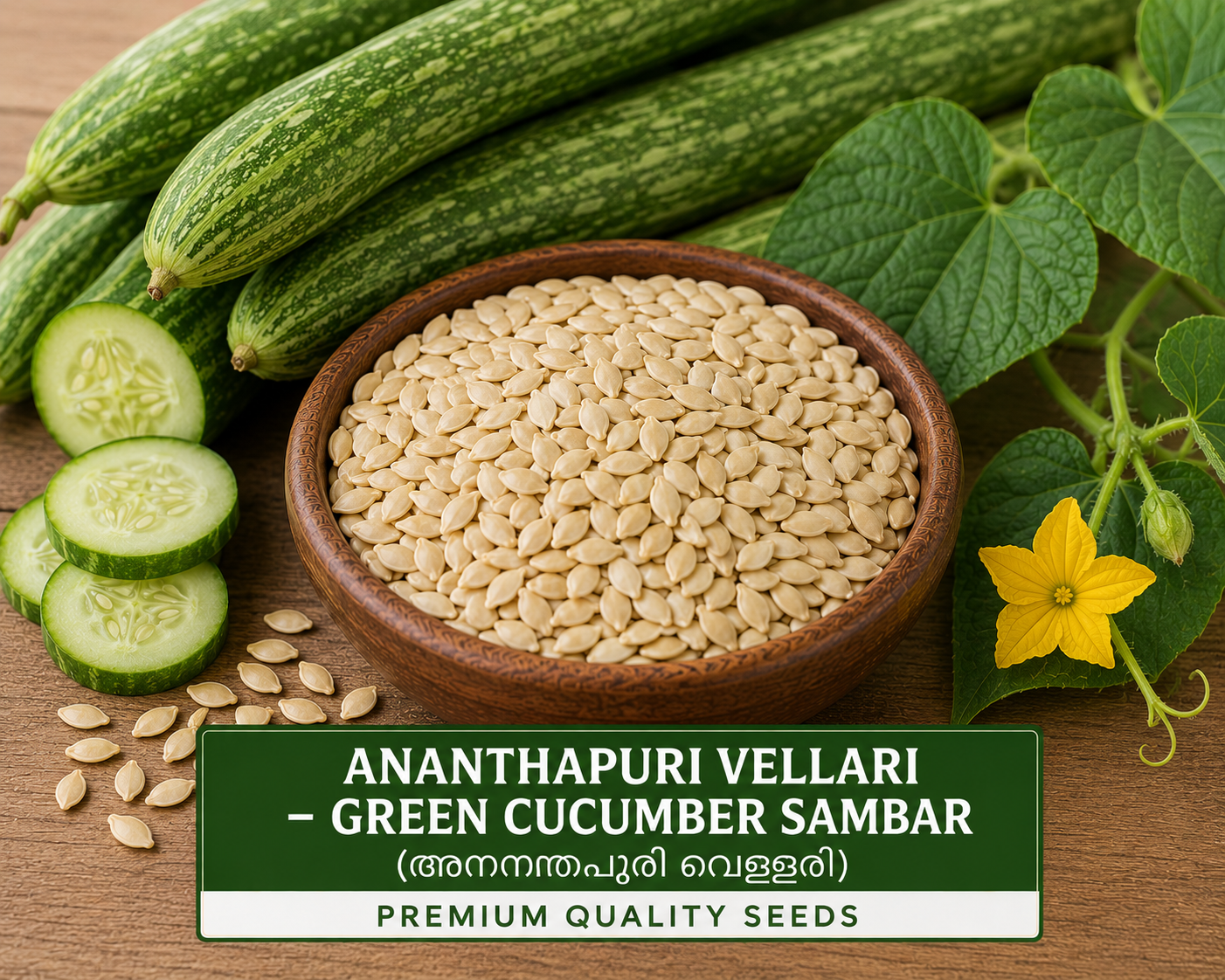 Ananthapuri Vellari – Green Cucumber Sambar (അനന്തപുരി വെള്ളരി)