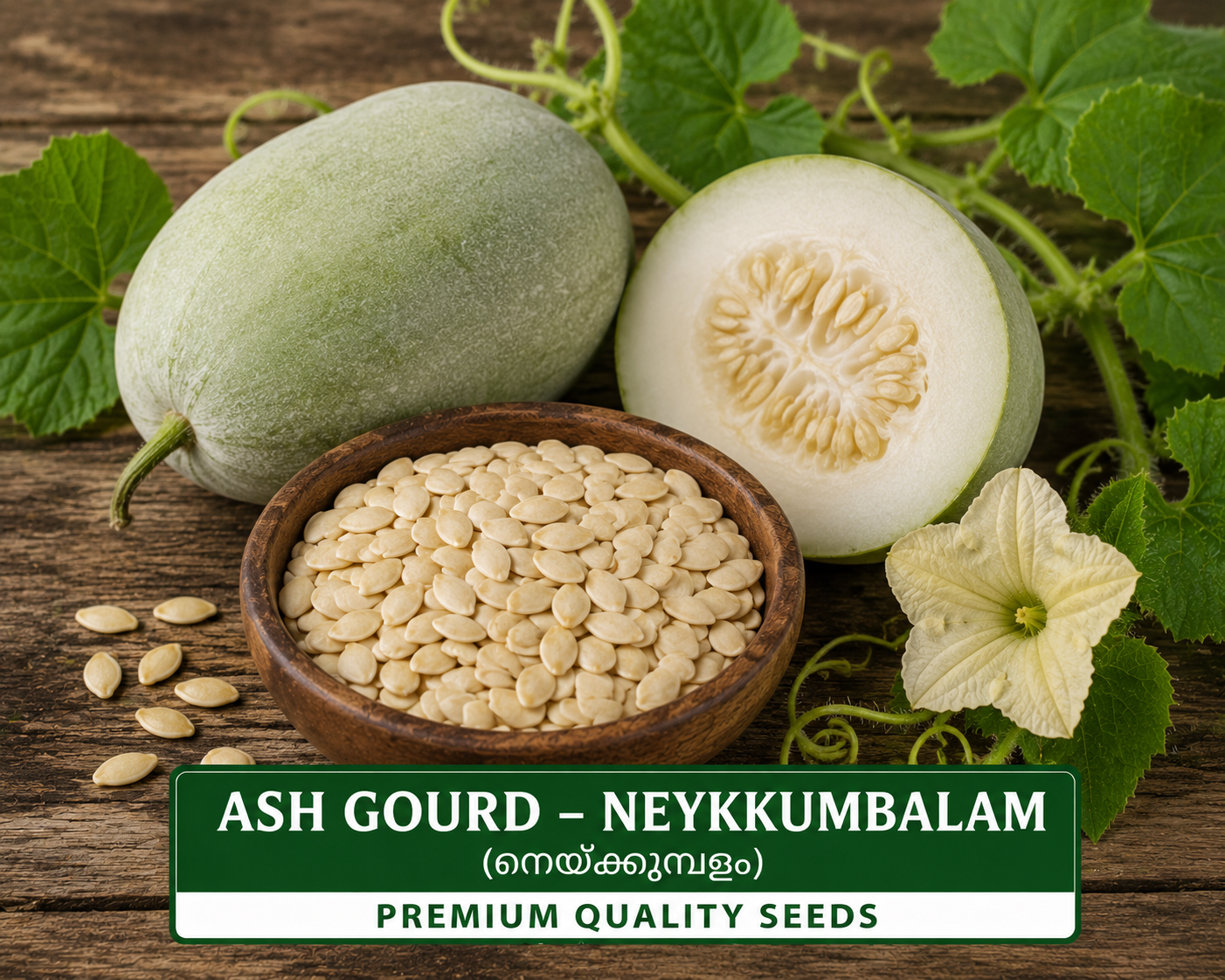 Ash Gourd – Neykkumpalm (നെയ്ക്കുമ്പളം)